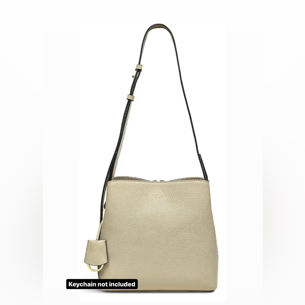 Radley London Dukes Place Pebbled Leather Crossbody w/ Compartments - Clay/Beige